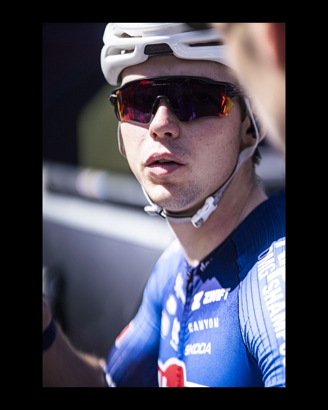 Rider at the start line