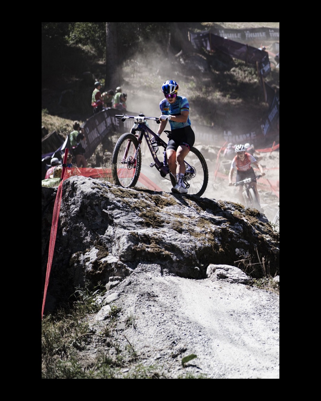 Cross-country racing on rock